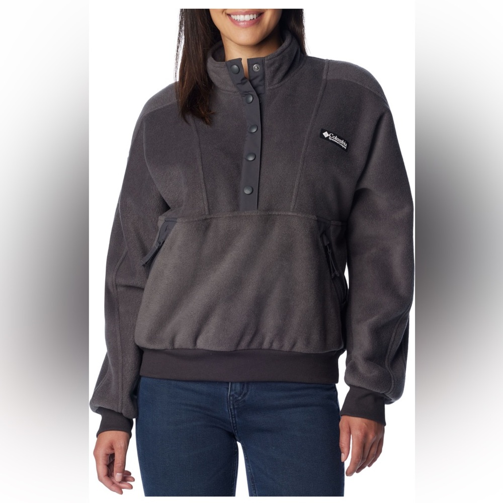 Columbia Women’s Wintertrainer Fleece Pullover in Shark Gray $90 MSRP NWT